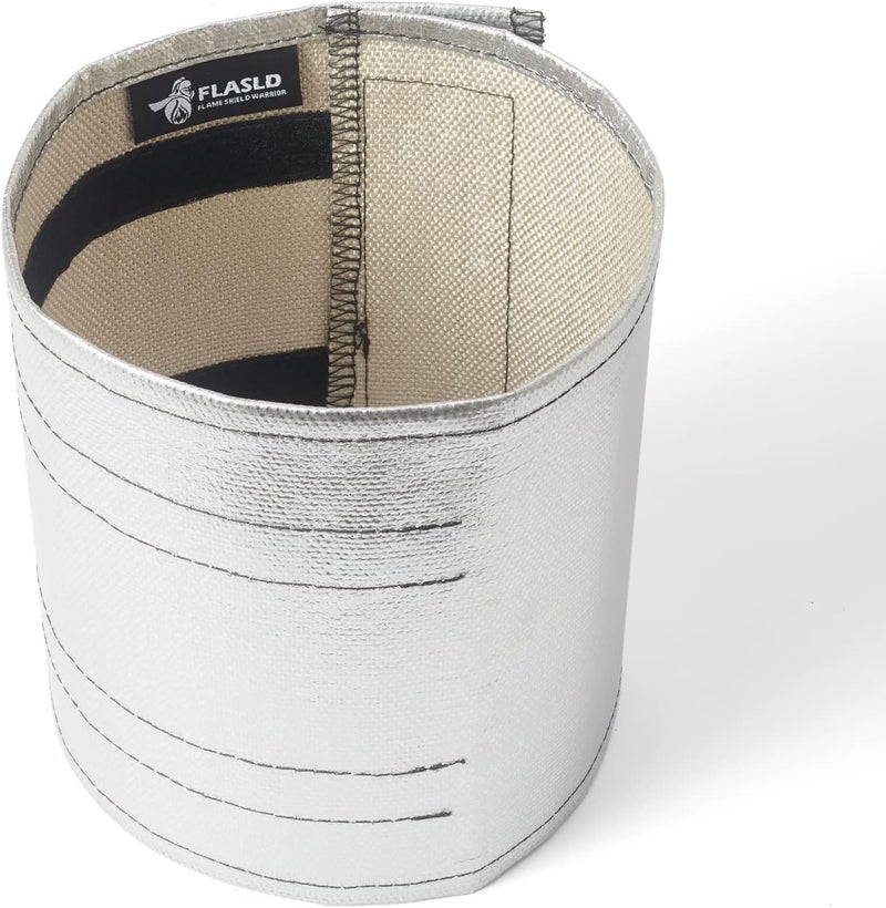 FLASLD Starter Heat Shield Barrier Cover 7"x 24" - Insulation High Temperature Aluminum and Fiberglass Heat Wrap Self Attaching - Image 5